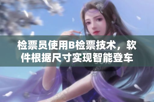 檢票員使用B檢票技術(shù)，軟件根據(jù)尺寸實(shí)現(xiàn)智能登車
