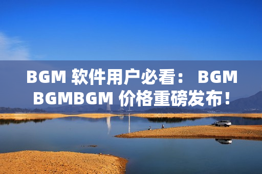 BGM 軟件用戶必看： BGMBGMBGM 價格重磅發(fā)布！