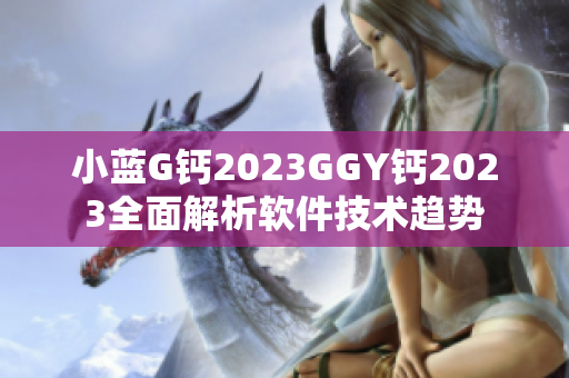 小藍(lán)G鈣2023GGY鈣2023全面解析軟件技術(shù)趨勢(shì)