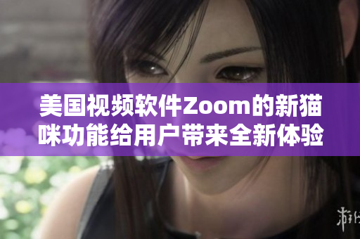 美國(guó)視頻軟件Zoom的新貓咪功能給用戶帶來全新體驗(yàn)
