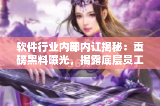 軟件行業(yè)內(nèi)部內(nèi)訌揭秘：重磅黑料曝光，揭露底層員工內(nèi)幕，揭開行業(yè)黑幕