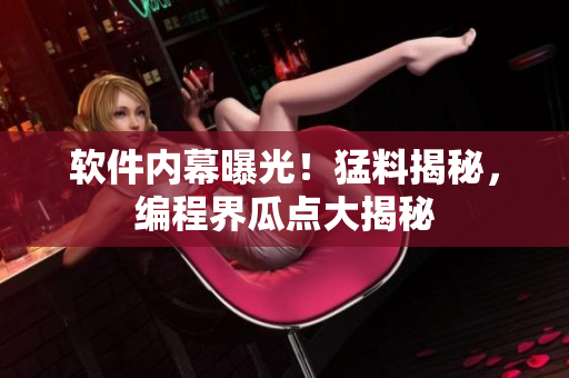 軟件內(nèi)幕曝光！猛料揭秘，編程界瓜點(diǎn)大揭秘