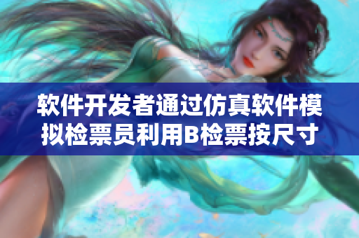 軟件開發(fā)者通過(guò)仿真軟件模擬檢票員利用B檢票按尺寸上車