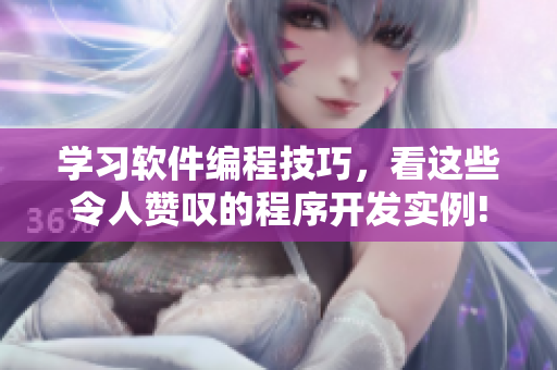 學(xué)習(xí)軟件編程技巧，看這些令人贊嘆的程序開(kāi)發(fā)實(shí)例!
