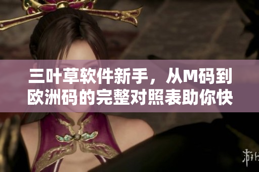 三葉草軟件新手，從M碼到歐洲碼的完整對照表助你快速選購