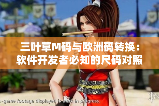 三葉草M碼與歐洲碼轉(zhuǎn)換：軟件開發(fā)者必知的尺碼對照法