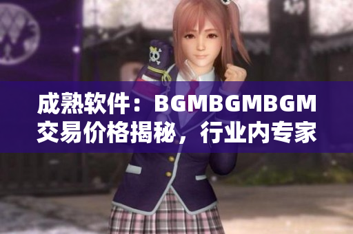 成熟軟件：BGMBGMBGM交易價(jià)格揭秘，行業(yè)內(nèi)專家解讀利潤模式
