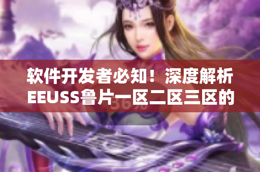 軟件開發(fā)者必知！深度解析EEUSS魯片一區(qū)二區(qū)三區(qū)的關(guān)鍵區(qū)域