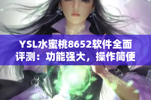 YSL水蜜桃8652軟件全面評測：功能強大，操作簡便，體驗流暢