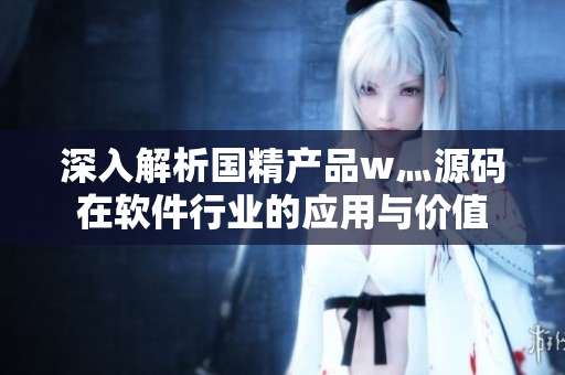 深入解析國精產(chǎn)品w灬源碼在軟件行業(yè)的應(yīng)用與價值