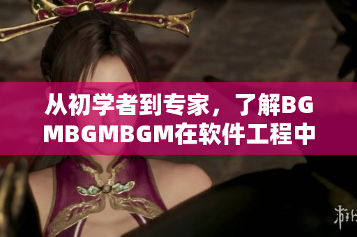 從初學者到專家，了解BGMBGMBGM在軟件工程中的價值與實際應(yīng)用