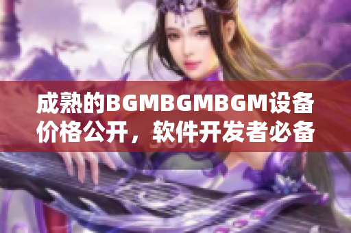 成熟的BGMBGMBGM設備價格公開，軟件開發(fā)者必備神器