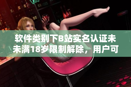 軟件類別下B站實名認證未未滿18歲限制解除，用戶可以安全留下個人信息。