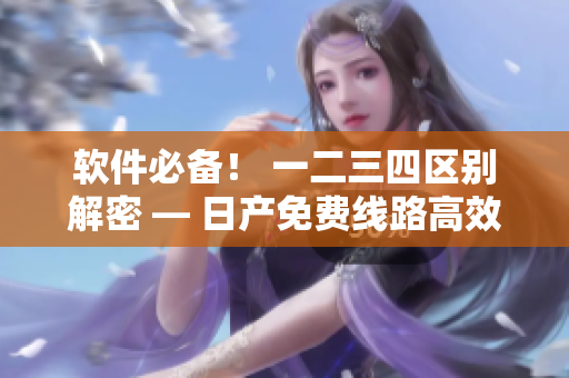 軟件必備！ 一二三四區(qū)別解密 — 日產(chǎn)免費(fèi)線路高效利用指南
