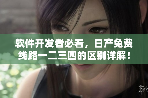 軟件開發(fā)者必看，日產(chǎn)免費線路一二三四的區(qū)別詳解！