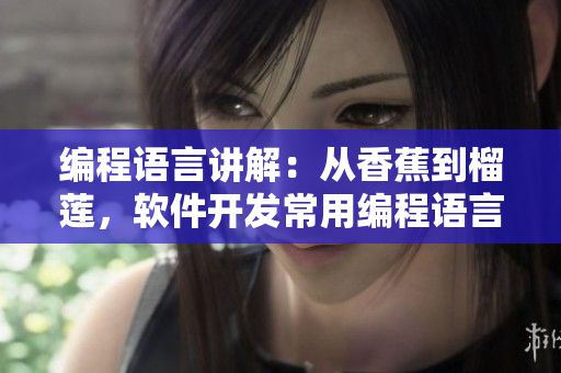 編程語言講解：從香蕉到榴蓮，軟件開發(fā)常用編程語言解析
