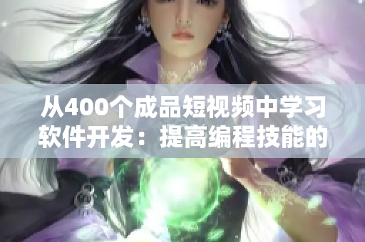 從400個(gè)成品短視頻中學(xué)習(xí)軟件開發(fā)：提高編程技能的實(shí)用指南